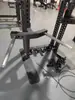 Coleção de Acessórios para Rack de Agachamento 75 Tubo Quadrado: Barra de Pressão Lateral, Barra de Flexão e Extensão de Pernas, Gancho Autoretrátil, Braço de Empurrar Universal