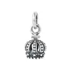Prata Esterlina S925 Estilo Antigo Retro Estilo K Moda Estilo Ins Mini Pingente de Coroa Pingente para Pulseira de Miçangas Anel DIY