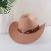 Accesorios para Sombrero de Vaquero Transfronterizo Cinturón Sombrero Jazz Retro Herrajes Plateados Cabeza de Toro Ropa de Moda Accesorios para Ropa Sombrero