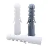 Tubo de expansión PE tipo pez tornillo de expansión tapón de goma tapón de expansión de plástico clavo de expansión sin tapa correa 6 8 10 12 14 mm