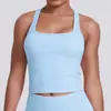 Nuevo top sin mangas de canalé de color liso transfronterizo para mujer, ajustado, de secado rápido, para deportes, running, fitness, ropa de yoga