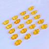 Adornos de lingotes de cristal, cornucopia de lingotes de oro, lingotes pequeños, esmalte de colores, adornos comerciales, pequeños regalos decorativos para inauguración de la casa.
