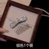 Pente Invertido com Strass Brilhante para Mulheres, Acessório de Cabelo Luxuoso com Strass, Presilha Lateral para Franja e Cabelo Solto, Pente Versátil para Penteado de Princesa