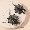 Brincos de Morcego Escuro Punk Estilo Gótico Europeu e Americano Estilosos Tendência Exagerados Nicho Acessórios de Brincos de Halloween
