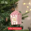 Novos enfeites de árvore de Natal, pingentes de decoração de Natal, decorações de festa, decoração de cena de homem de gengibre de alta qualidade galvanizado