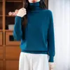 Top de cuello alto para exportación transfronteriza, prenda interior, suéter de otoño e invierno, jersey de punto holgado, suave y grueso