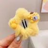 Pasador para el pelo de niña pasador de otoño e invierno de felpa estrella de cinco puntas pasador de dibujos animados para niños pasador roto no daña el pelo pinza BB