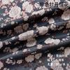 Tecido para vestido jacquard com flor de rosa em relevo tridimensional colorido, estilo pintura a óleo, tecido para artesanato DIY feito à mão