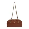 Bolso tipo baguette acolchado estilo Chanel con cadena, modelo 2026, bolso bowling, bolso de axila, bolso de mano/hombro simple
