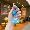Chaveiro Mini Bolinho de Arroz Tendência do Tiktok Areia Fluida de Óleo Acessório DIY Pingente de Chaveiro Ornamento da Moda