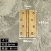 Dobradiça de Cobre Rolamento de Latão Pequena Dobradiça 2 Polegadas 3 Polegadas Dobradiça Estilo Chinês Armário Leve de Luxo Porta de Caixa Dobradiça de Porta Dobradiça Estilo Antigo