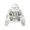 Moletom com Capuz para Casal de Marca de Moda de Rua Y2K Estilo Europeu e Americano Transfronteiriço, Jaqueta com Zíper Camuflada Floral Retrô Americana