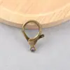 Venta caliente europea y americana transfronteriza anillo de llavero redondo de bronce antiguo cierre de langosta accesorios de llavero chino vintage
