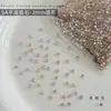Rhinestones redondos de circón para decoración de uñas, rhinestones irregulares de fondo plano 5A de moda, decoraciones de strass hechas a mano para DIY, accesorios de uñas ponibles
