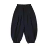 [Em Estoque] Roupas Infantis Nuomi Wanzi Primavera 2026 Calça Casual Plissada Versátil Estilosa Color Block para Meninas