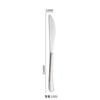 Cuchillo y tenedor de acero inoxidable 304, cuchara elegante con forma de martillo para postre, tenedor y grietas, vajilla occidental, cuchillo para comida occidental, cuchillo para carne de hotel.