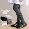 Medias Infantiles Estilo Primavera y Otoño Calcetines de Princesa Ropa Exterior Versátil Algodón Raya Vertical Lazo para Niñas Pantalones Base al por Mayor