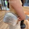 24 Nuevo Bolso de Cuero con Patrón de Lichi Letra H Bandolera de Hombro Tipo Concha Versátil Moda Cuero de Alta Calidad Explosiones Transfronterizas