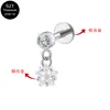 Aleación de titanio G23 corazón mariposa colgante circón uña de lóbulo uña de labio uña de cartílago de la oreja joyería F136 joyería para piercing en el cuerpo humano