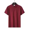 Venta al por mayor de fábrica transfronteriza Camisa Polo para hombre de manga corta de verano para exteriores que absorbe la humedad, secado rápido, elástica, fresca, corte ajustado, camiseta estilo coreano