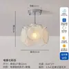 Lámpara de Techo para Balcón Pasillo Estilo Retro Francés Murano Lujo Ligero Pasillo Medieval Vestidor Lámpara de Entrada