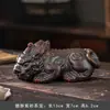 Um Par de Bichinhos de Chá de Argila Roxa Pixiu, Adequado para Criar e Brincar, como Peças Decorativas para Bandejas de Chá, Acessórios Artesanais para Cerimônia do Chá
