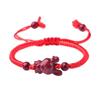 Venta al por mayor Alto Contenido 2025 Esta Vida Año de la Serpiente Pulsera de Cinabrio Ping An Zodiaco Tejida Cuerda Roja Pulsera para Hombres y Mujeres