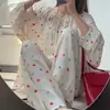 2026 Nuevo Conjunto de Pijama Pullover de Algodón y Seda de Alta Calidad para Mujer, Estilo Perezoso de Manga Larga para Aire Acondicionado