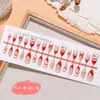 ColeçãoUnhas em Formato de Amêndoa com Estilo Europeu e Americano, Design Olho de Gato, Estilo Oceano de Luxo Único, Unhas Usáveis Dopamina, Arte de Unhas Ice, 30 Peças
