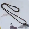 Corda para Pendurar Pingente Colar Trançado de Jade Feito à Mão Corda de Oito Fios Pedra Jade Genuína Hetian Pérola Superior Pingente de Jade Substituição