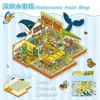 Pegatinas de Escena Miniatura Apilamiento Estéreo 3D Paisajismo DIY Decoración de Escritorio Hecha a Mano Material para Cuaderno Premios para Estudiantes de Primaria
