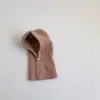 Nuevo Sombrero de Lana Tejida para Bebé de Color Puro Cálido con Protección para los Oídos, Color Puro para Niños y Niñas, Cortavientos