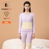 Parches de Proteína de Seda de Cachemira Ropa Interior Térmica para Hombre Conjunto para Mujer Tops y Pantalones Térmicos Cepillados para Mujer Venta al por Mayor desde Fabricante
