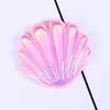 Accesorios de pegamento de crema de concha grande brillante galvanizada conchas coloridas material para accesorios de joyería diy accesorios de resina