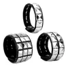 9 Peças de Venda Direta da Fábrica Exagerados Braceletes Masculinos de Couro Sintético, Joias de Pulseira Punk Europeias e Americanas Não Convencionais com Tachas e Rebites