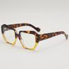 Gafas de sol de mujer transfronterizas europeas y americanas para uñas de arroz, diseño de color en contraste de nicho, gafas de sol de montura gruesa, gafas de sol anti-ultravioleta UV400