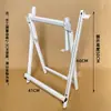 Estrutura de Perna de Mesa Dobrável Simples Suporte de Ferro para Mesa Acessórios de Perna de Mesa Perna de Mesa para Sala de Jantar Doméstica Estrutura de Mesa Quadrada em Forma de X