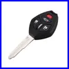 Adecuado para Carcasa de llave Mitsubishi Carcasa de llave de 4 botones Mitsubishi ranura derecha con llavero Carcasa de llave de control remoto para coche