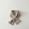 Cachecol infantil coreano Qiunan, cor sólida fofa, quente de tricô, protetor de pescoço à prova de vento para meninos e meninas, novo modelo de atacado