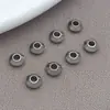 Ábaco de Acero Inoxidable Cuentas de Platillo Volador Cuentas Curvas Cuentas Espaciadoras Chapadas en Oro al Vacío Cuentas de Posicionamiento Pulsera DIY Collar Accesorios de Joyería