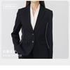 Traje de Entrevista de Alta Gama para Mujer Dos Botones Corte Delgado Sin Planchar Alta Calidad Ropa de Trabajo para Viajar de/a Casa Alta Gama