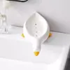 Caja de Almacenamiento Jabonera Pato Amarillo Pequeño, Jabonera con Drenaje, Sin Acumulación de Agua, Jabonera Linda para Lavabo y Baño, Estante de Almacenamiento