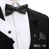Gravata Borboleta Quadrada de Seda para Negócios Conjunto de 4 Peças Estilo Coreano Masculino Acessórios de Vestimenta para Banquete de Casamento Fábrica de Gravatas de Borboleta Estoque Pronto
