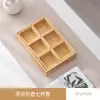 Plato de Frutas de Nueve Compartimentos para Preparar Té Junto a la Estufa, Bandeja de Madera con Compartimentos Divididos, Plato Lateral para Olla Caliente