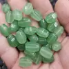 Cuentas sueltas de jade hexagonal color verde hierba, cuentas multifacéticas de jade de cuarcita, cuentas para accesorios de joyería de pulsera DIY