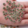 Girasol Seleccionado Cuidadosamente Cosido a Mano Flor de Placa de Flor de Diamante Redondo de Garra de 8 mm Pedrería DIY Ropa Diamante de Color Broche Accesorios Decorativos
