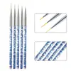 Set de Cinco Piezas de Bolígrafos Liner para Uñas para Diseños Hechos a Mano, Bolígrafos de Nylon Fino Acrílico para Dibujo de Líneas y Bolígrafos de Contorno