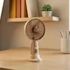 Panda Fofo e Adorável Segurando um Mini Ventilador Recarregável, Decoração de Mesa para Estudantes para o Dia das Crianças, Ventilador Pequeno de Capivara