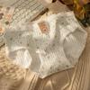 Roupa Íntima 100% Algodão para Mulheres 397 # Roupa Íntima, Todo Algodão, Roupa Íntima Feminina Sem Costura de Cintura Média, Roupa Íntima para Meninas, Calcinhas Femininas