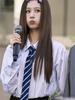 Corbata Sana Mismo Estilo Rayas Diagonales 2025 Moda Versión Coreana Estilo Universitario Lindo Accesorio de Bufanda Versátil para Mujer